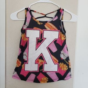 Justice Girls "K" Tank Top Size 6/7